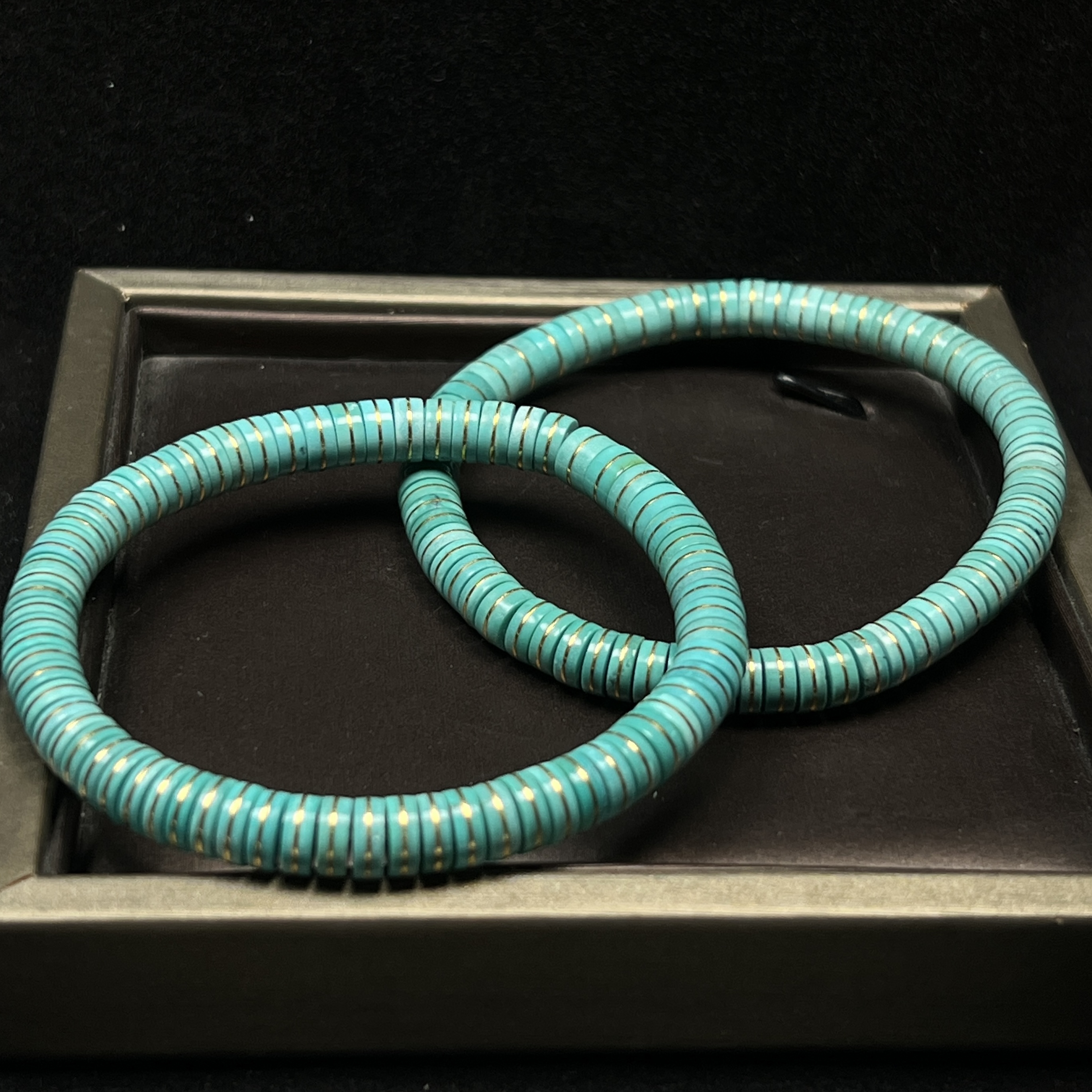 【伟伟鉴定】绿松石 原矿高瓷 直切算盘珠手串6mm多样性发货发一件