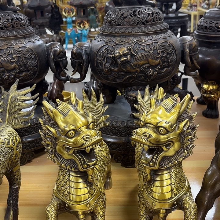 黄铜铜器工艺动物摆件