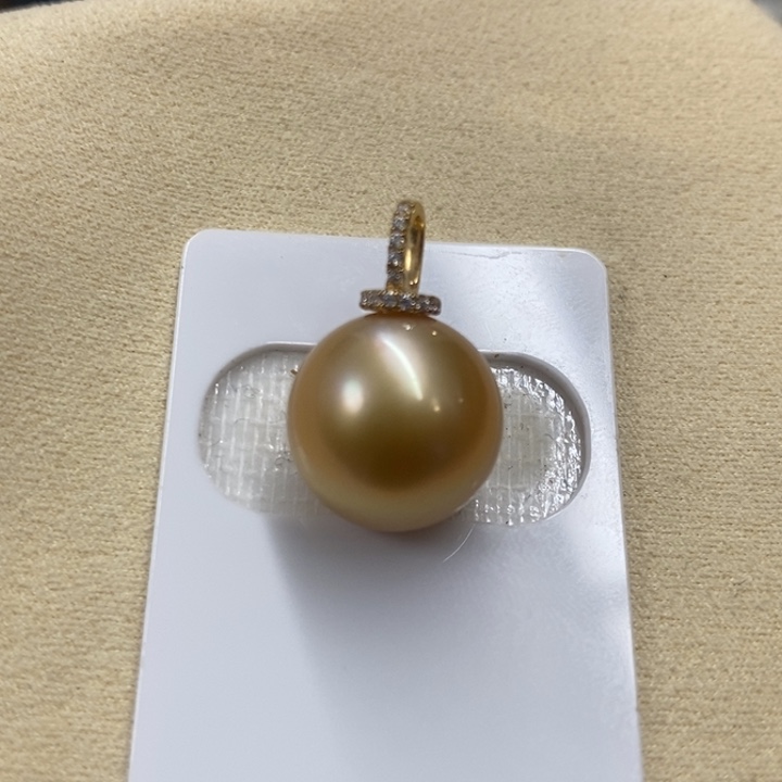 18K金镶嵌颈饰海水珍珠鱼***热，不退换，链接16