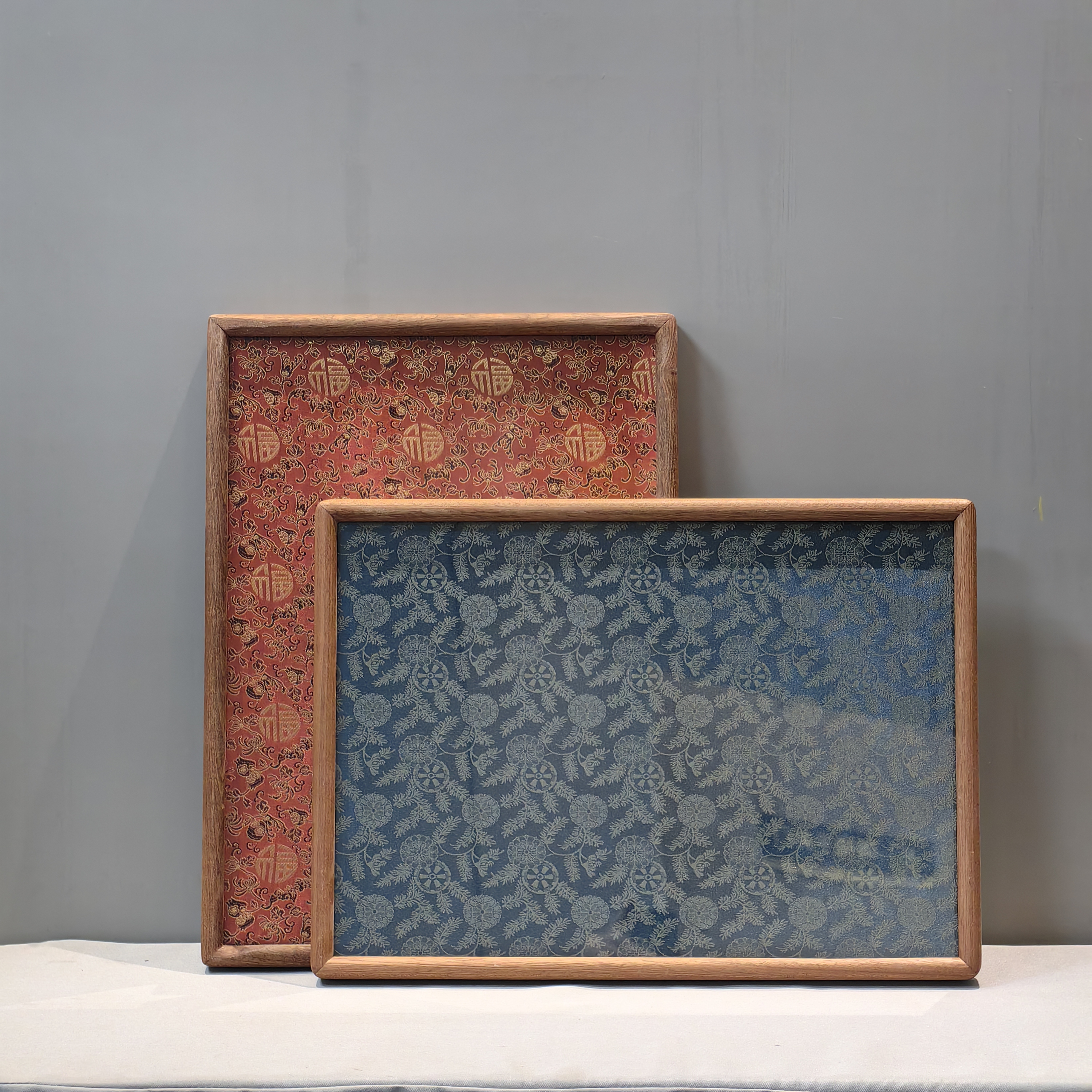 【新品福利】A3尺寸宋锦沙比利合金弹珠款实木画框