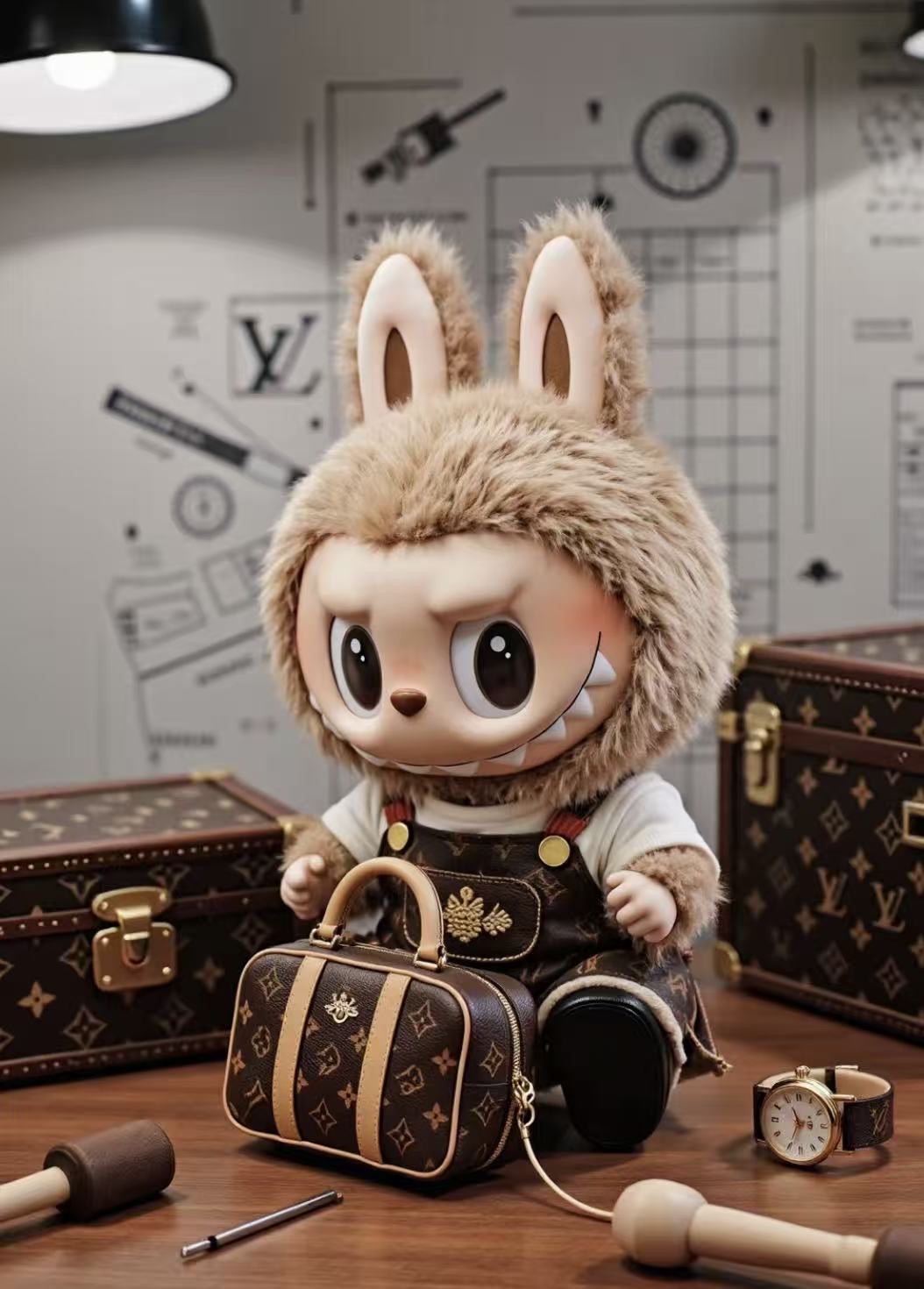 草莓穆斯塔带拆踩花朵-------定制潮流3D模型摆件