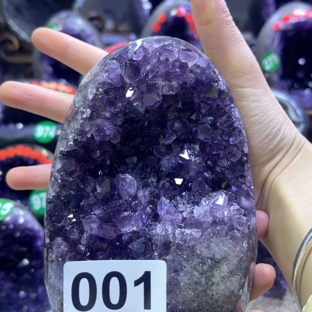 紫晶摆件未镶嵌紫水晶