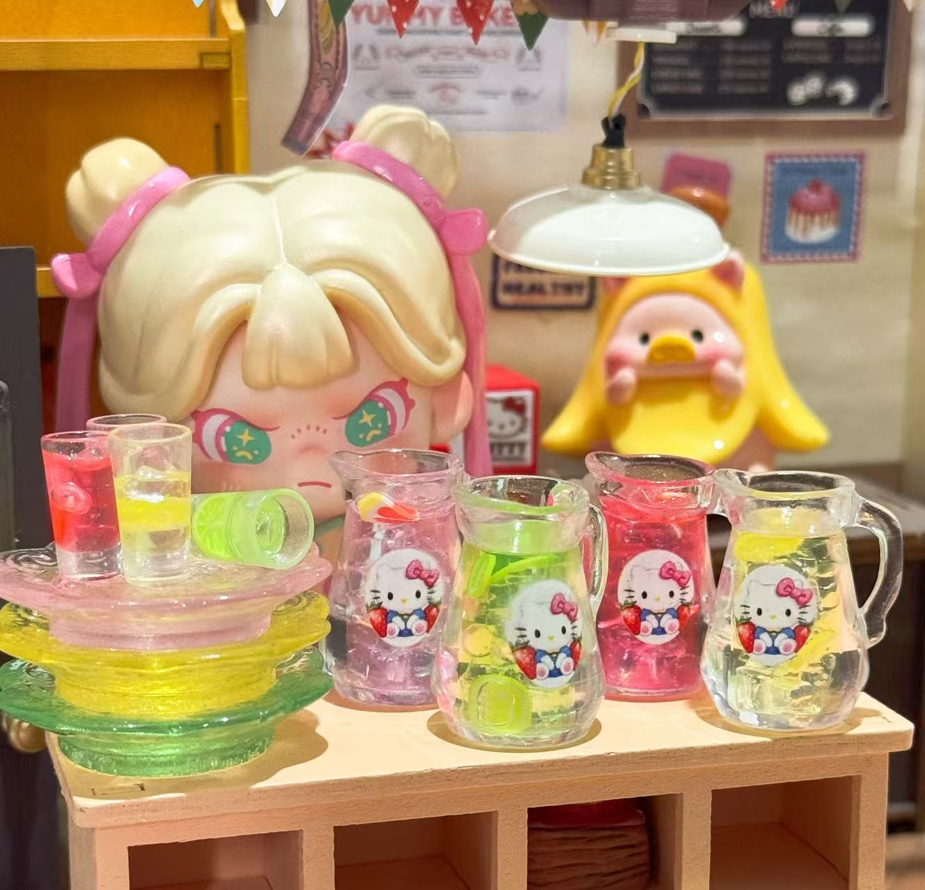 【定制】缤纷水果杯水果壶 高货仿真娃屋食玩diy树脂配件模型