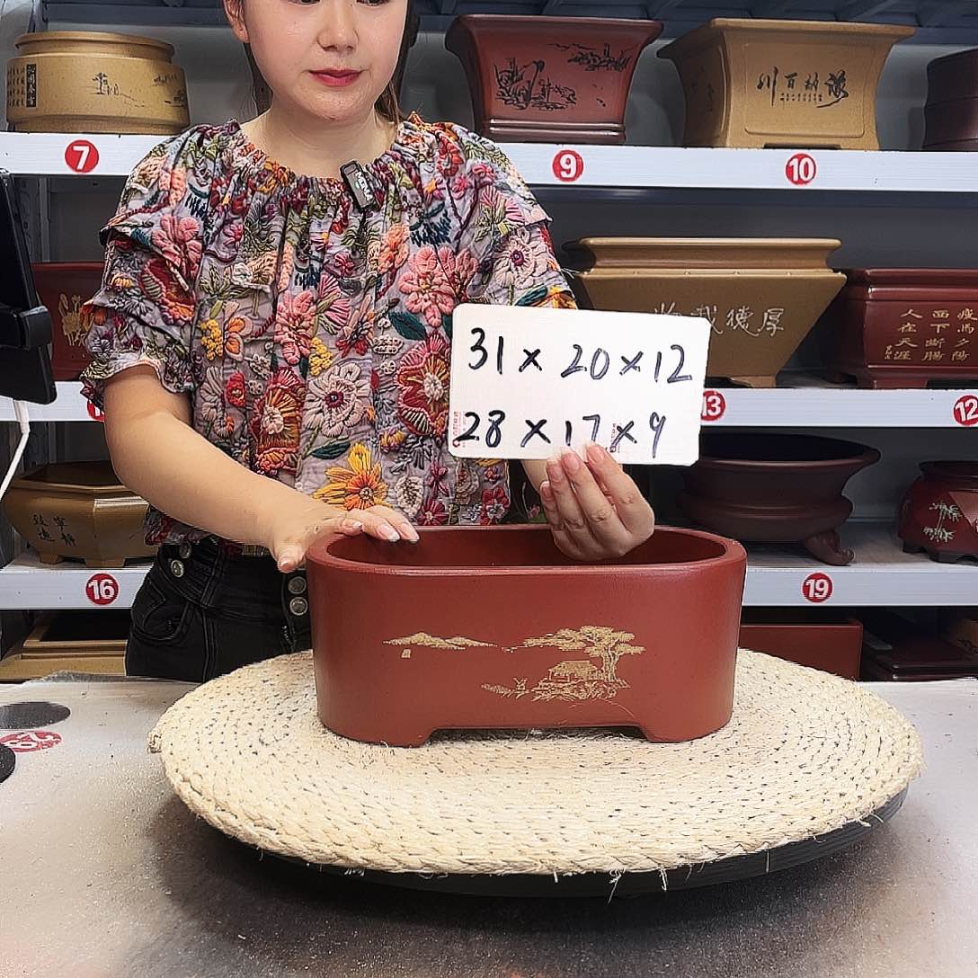 紫砂花盆紫砂花盆