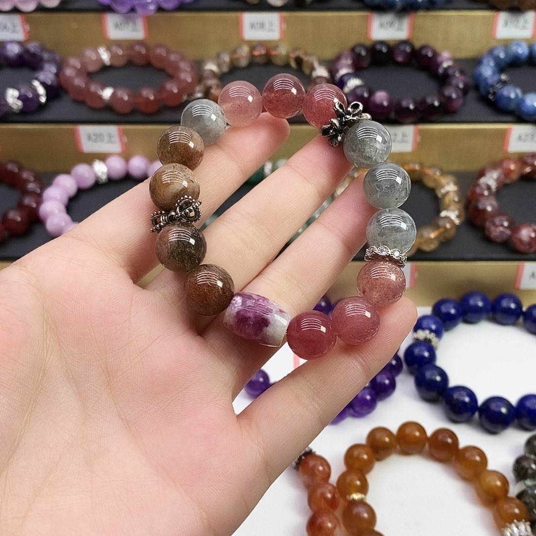 水晶未镶嵌手链草莓