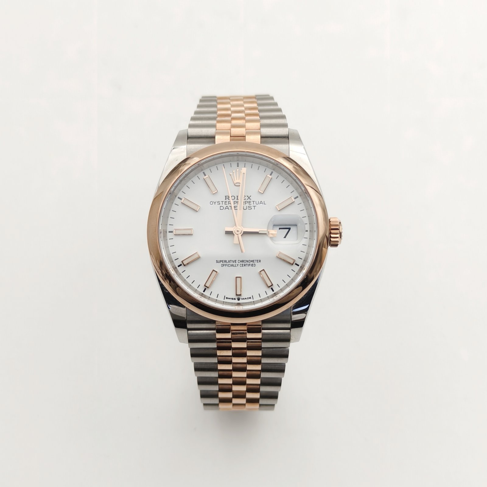 99新 Rolex/劳力士 小花柳 日志型m126201-0017自动机械腕表