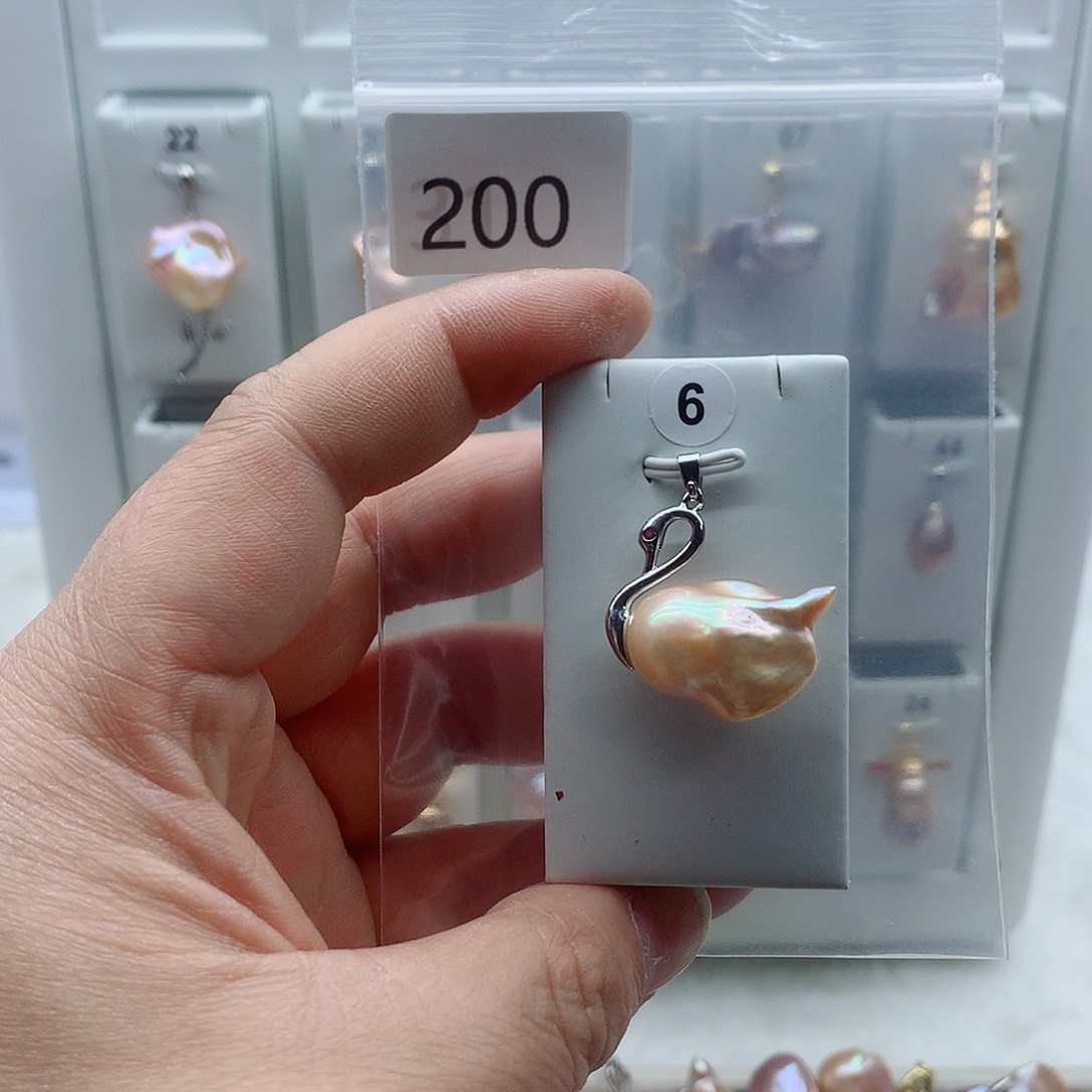吊坠(不含链)淡水珍珠合金