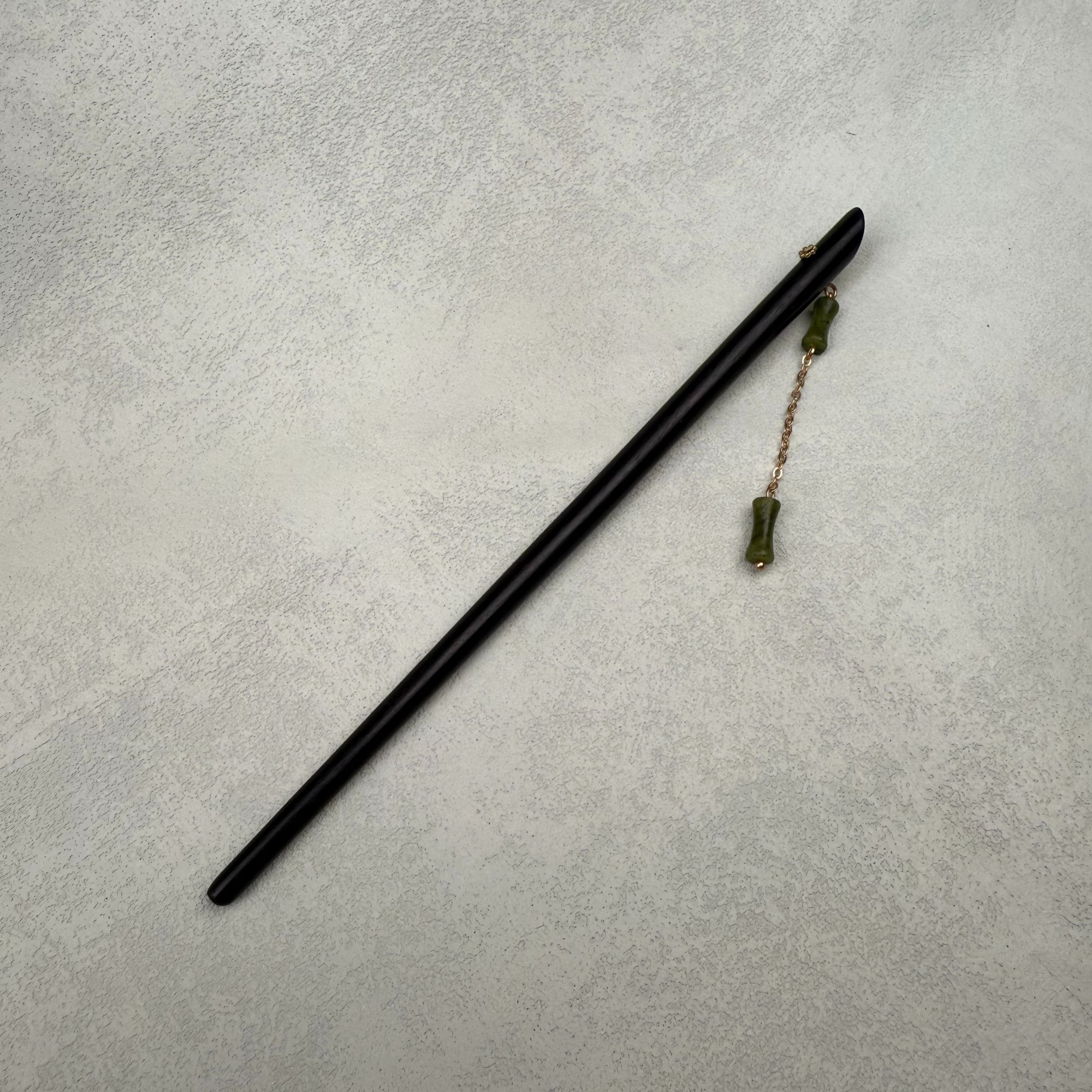 18厘米原创新中式发簪古风汉服旗袍黑檀木盘发簪子竹节木簪气质女