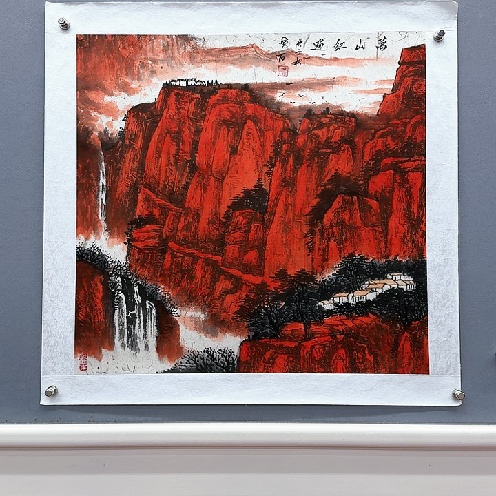 国画书法作品多次参加