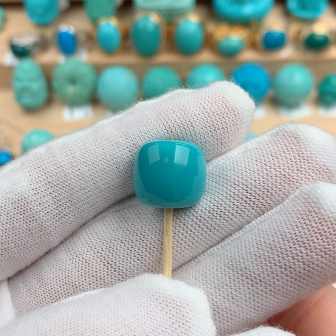 绿松石配饰未镶嵌13.5-12.5mm