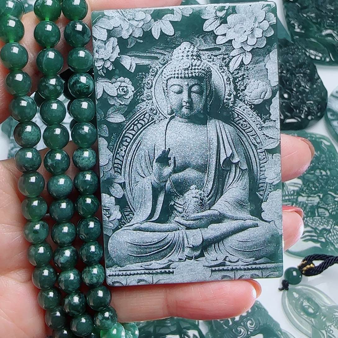 翡翠挂件未镶嵌A货翡翠多样性发一888888