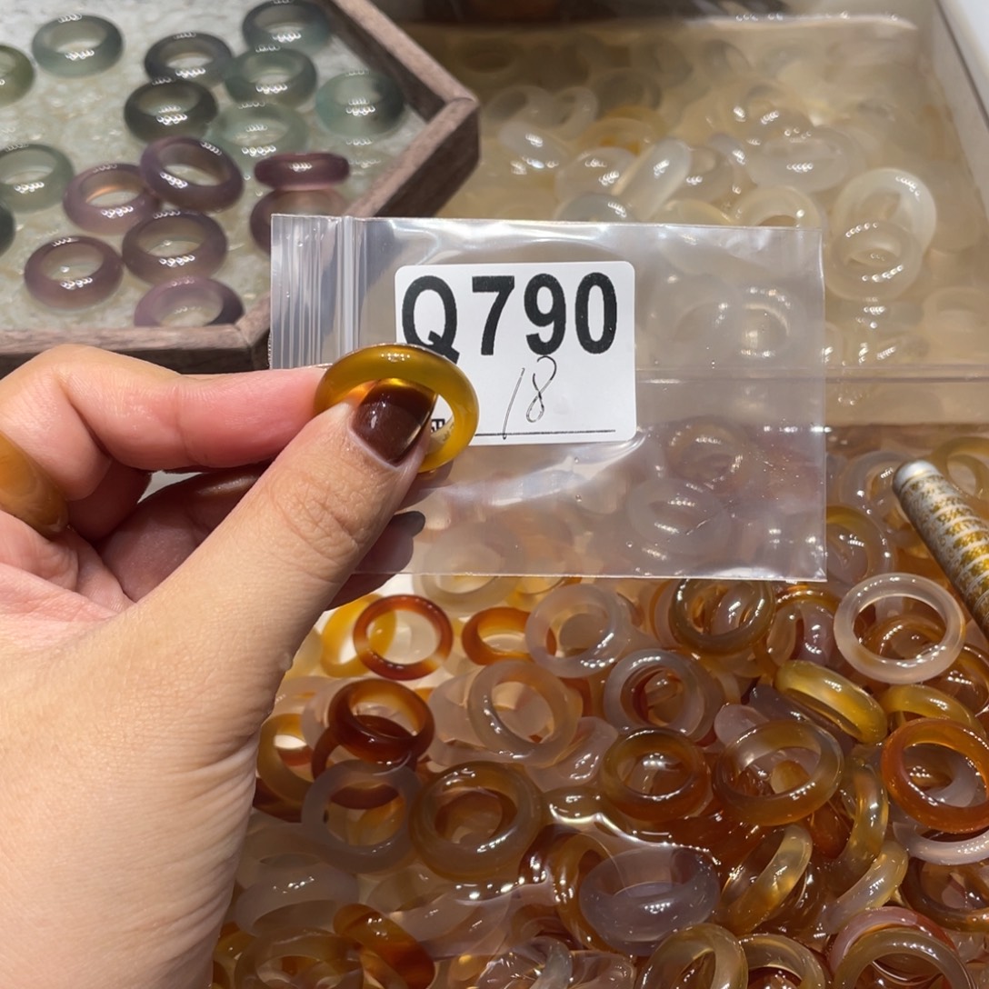 玛瑙/玉髓未镶嵌戒指790