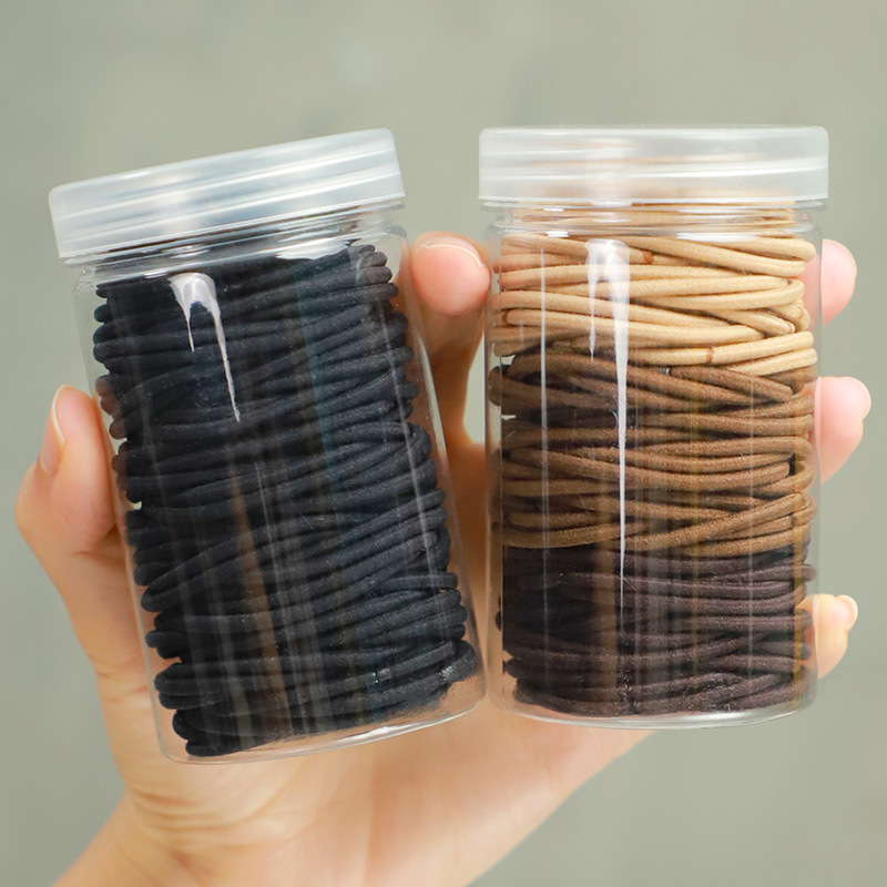 俏皮可爱基础耐用简约百搭彩色发圈少女头绳光板包装日韩风格