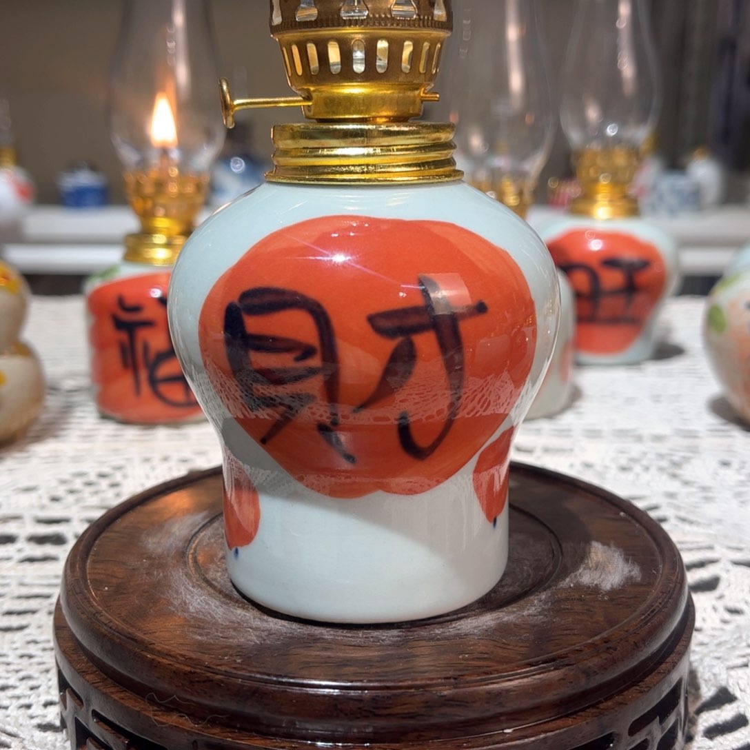 摆件景德镇陶瓷香薰灯