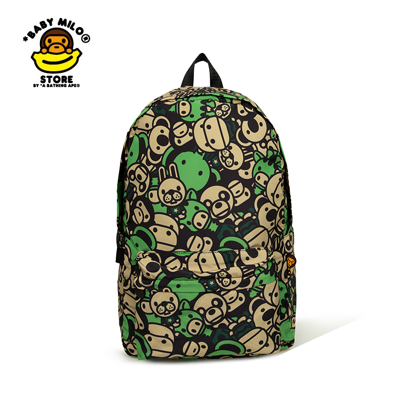 BABY MILO STORE配饰卡通动物小猴字母大容量双肩包4228XXN