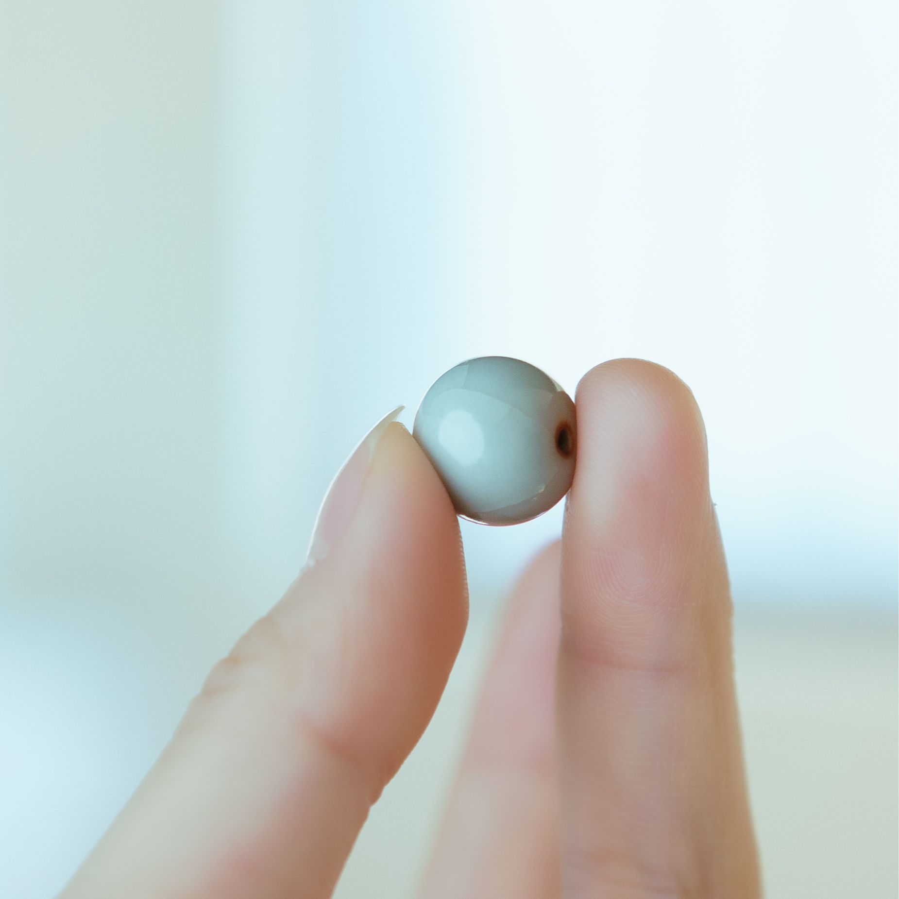 善窑厂汝窑原矿高温天青茶周边陶瓷手串单珠子