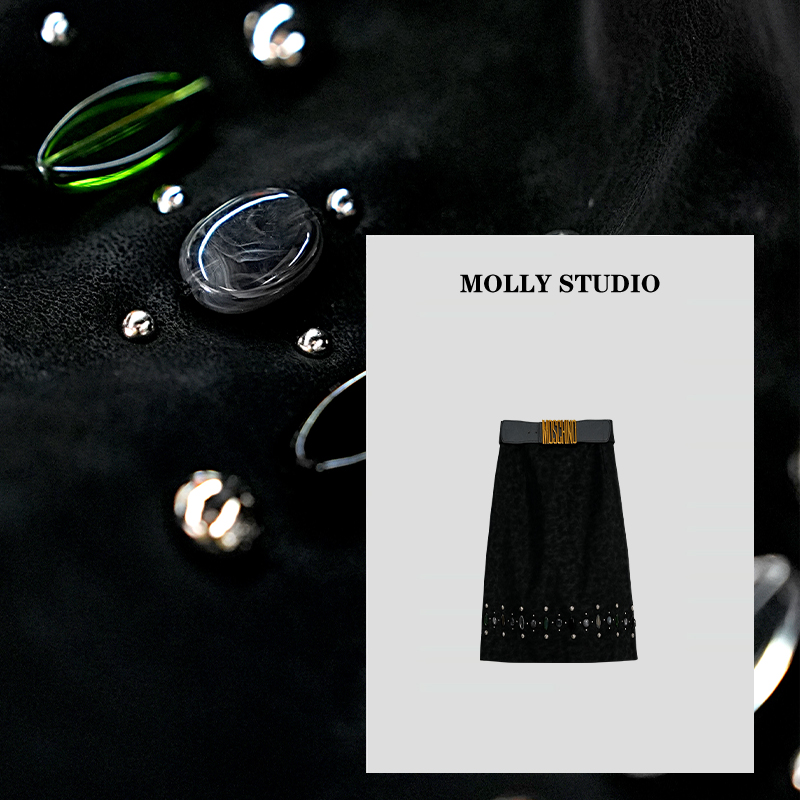 【高智缪斯】Molly百搭气质显瘦设计感优雅梨形a字半身裙 M2610093
