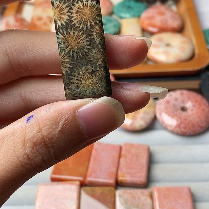 R***云硅化玉未镶嵌颈饰