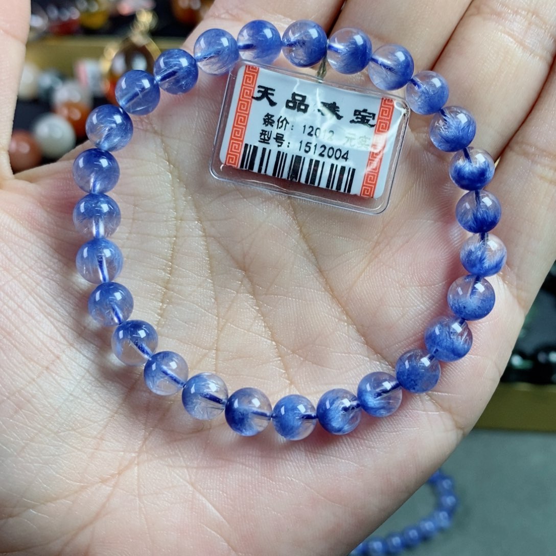 水晶手串未镶嵌x****.蓝线石1512004