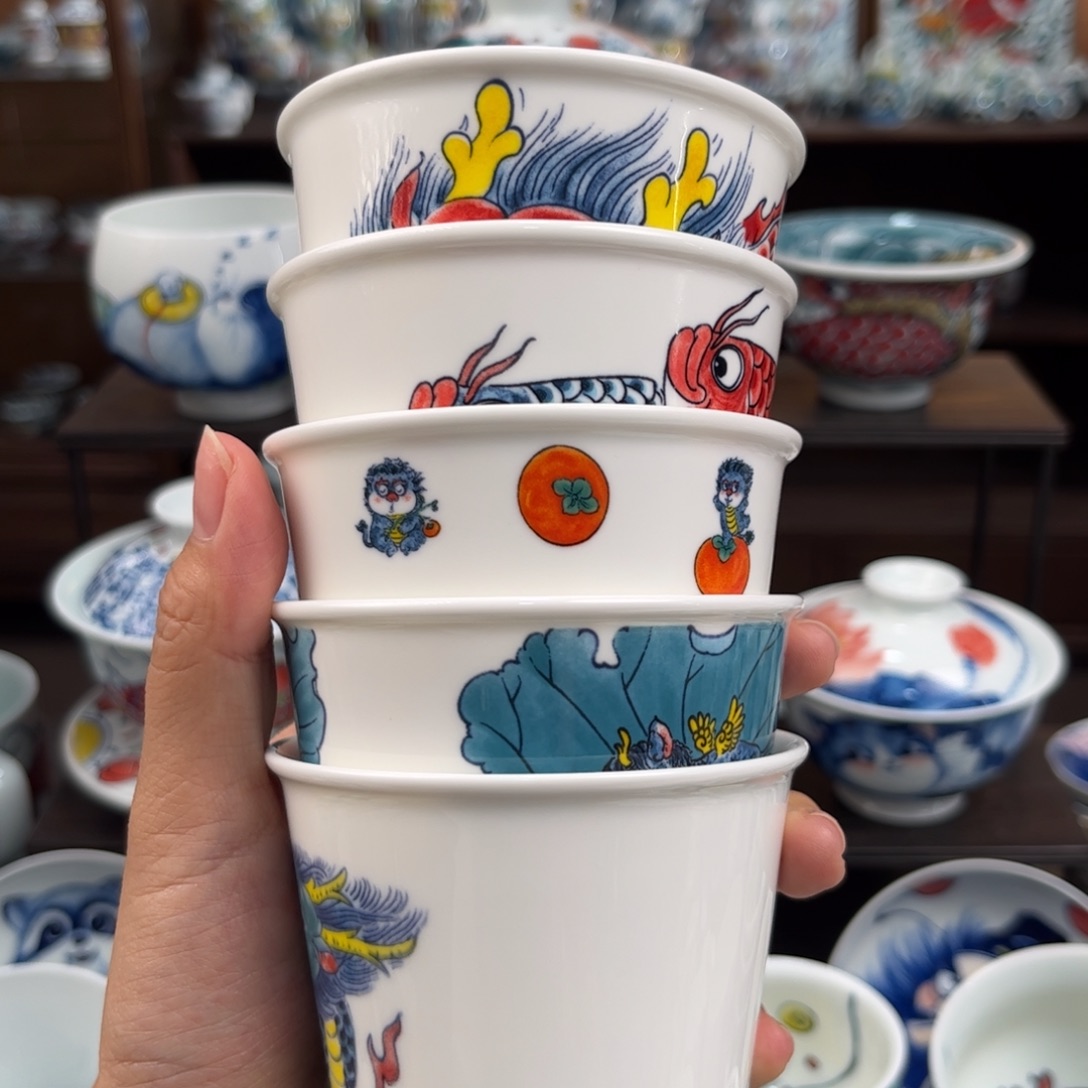 瓷片可乐杯套组55555