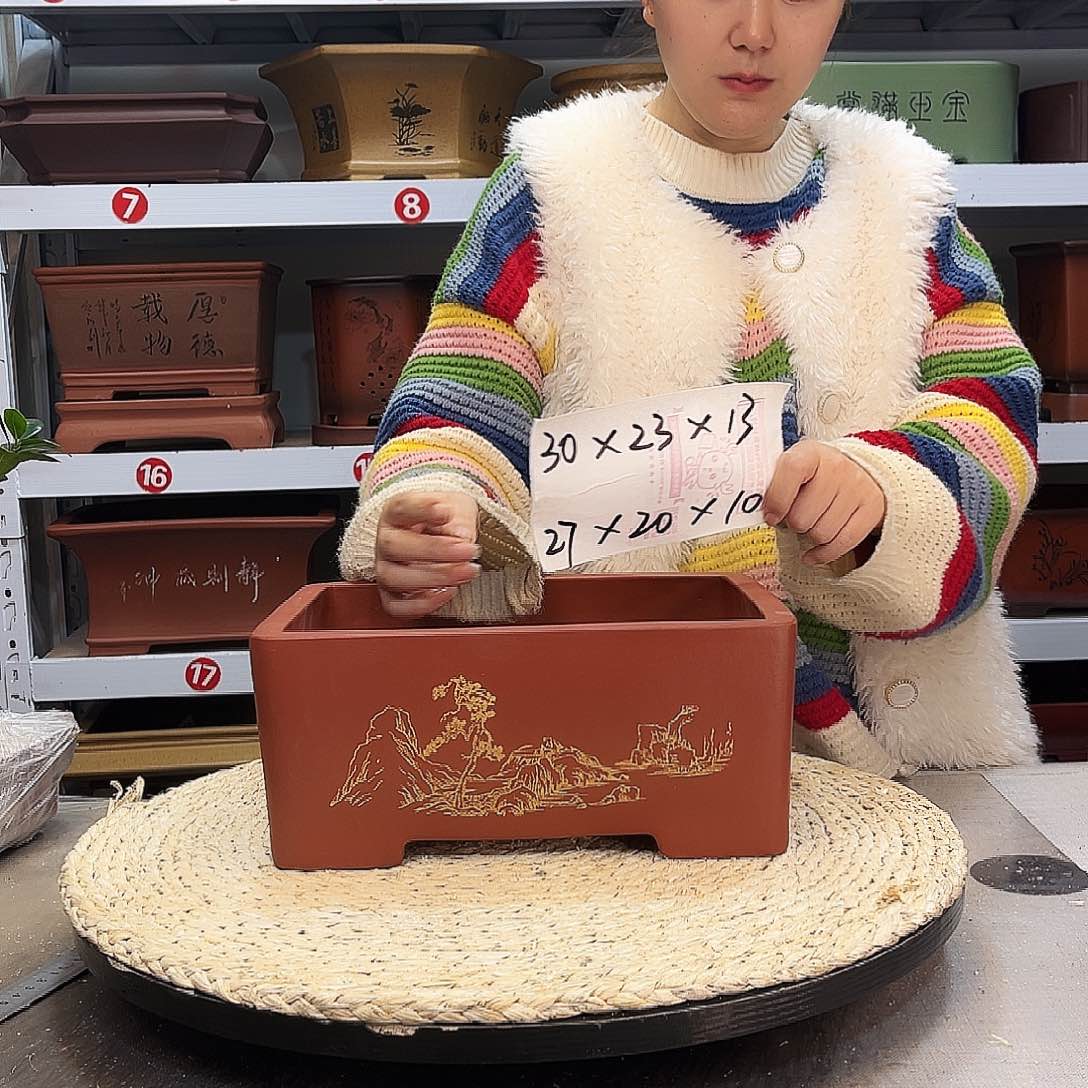 紫砂花盆紫砂花盆