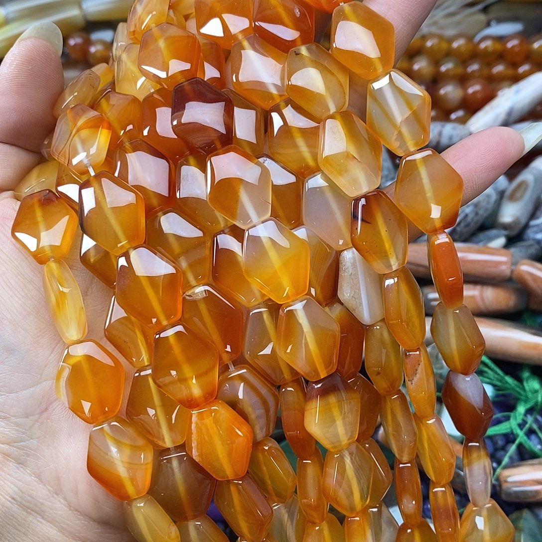 玛瑙/玉髓未镶嵌珠宝半成品玛瑙一条