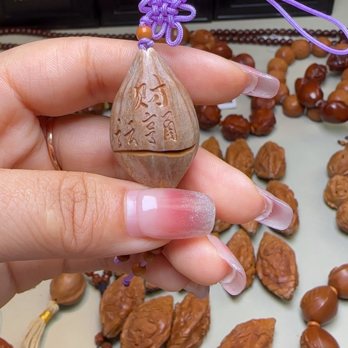 【闪购商品】橄榄核手串/手链橄榄核刻字单子