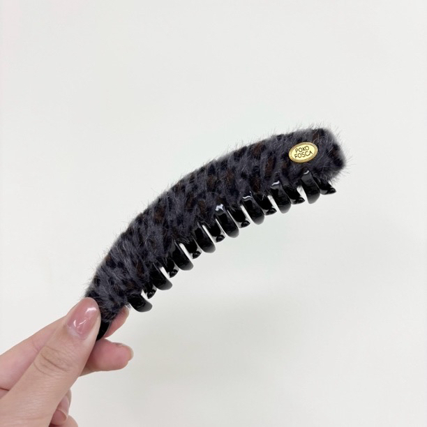 L567/L932夕洛豹纹10-13cm香蕉夹时尚百搭简约气质大发量发夹