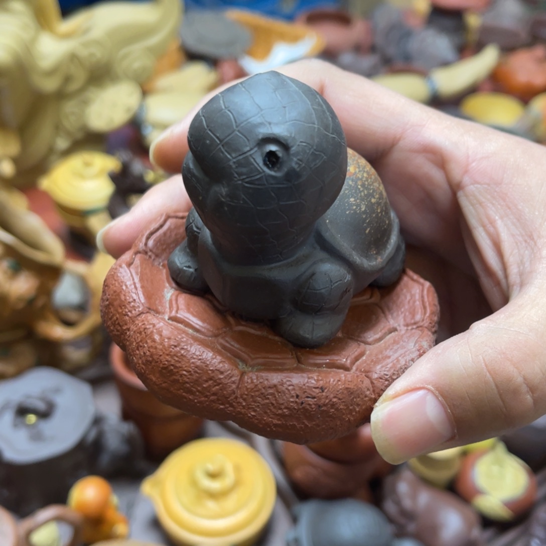 紫砂茶宠紫砂瑕疵