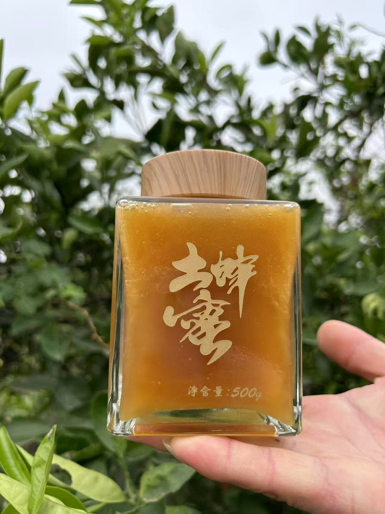 结晶木桶压榨土蜂蜜农家百花蜜3