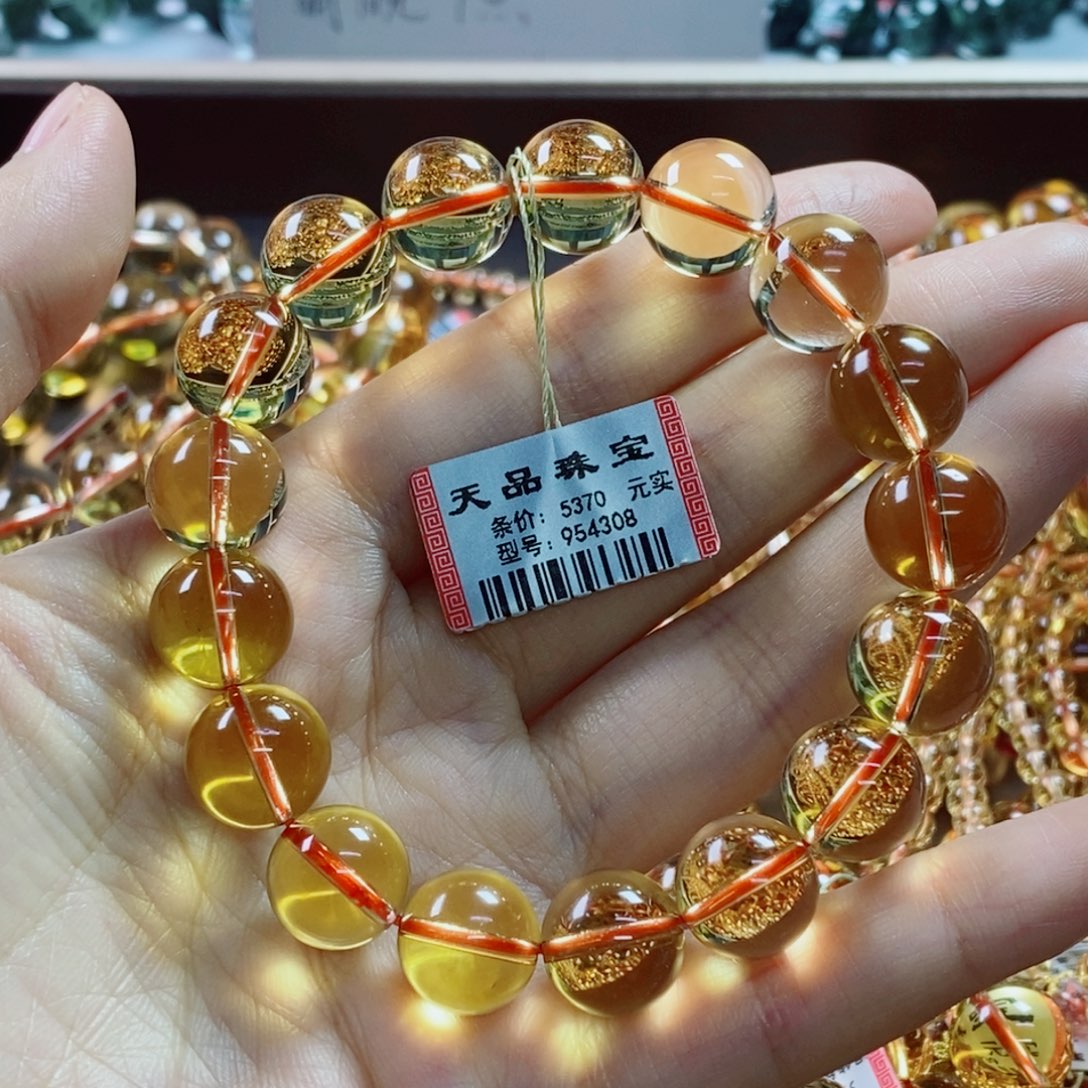 手链未镶嵌水晶黄水晶954308