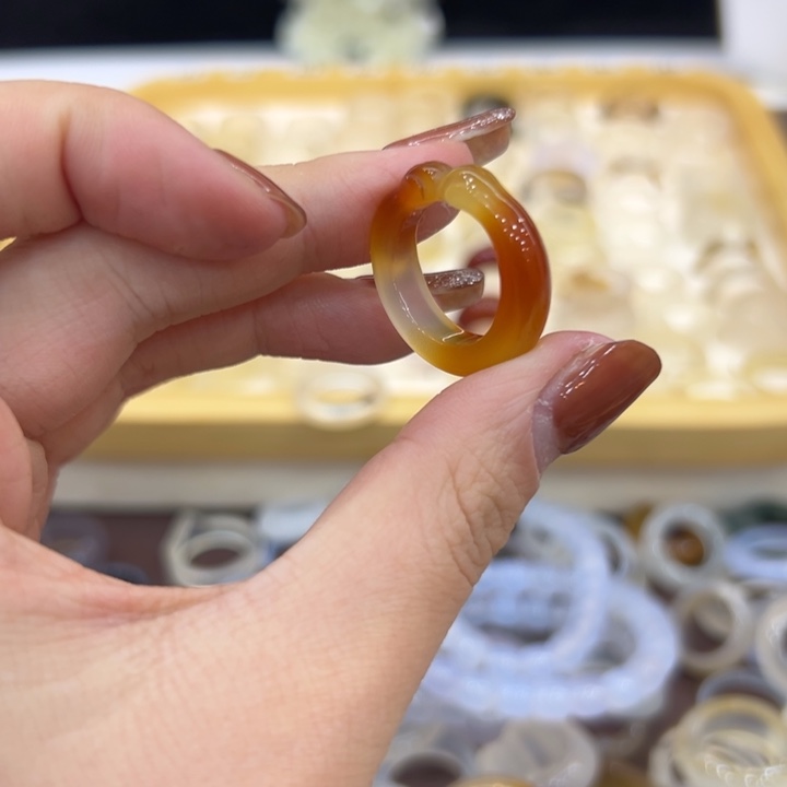 玛瑙/玉髓合金戒指87港15