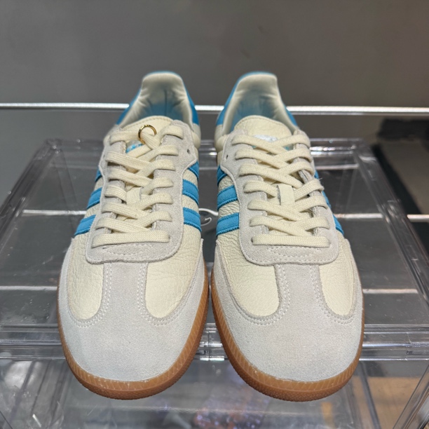 99新 MM6 44码 无盒 Spoty x Rich Samba蓝白 运动鞋