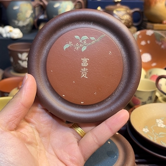 紫砂茶杯紫砂杯垫