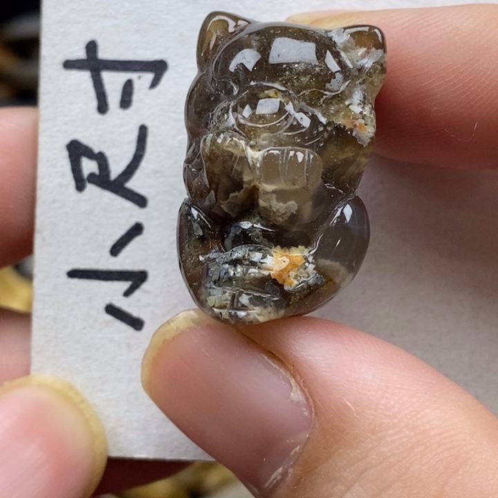 硅化珊瑚（珊瑚玉）未镶嵌颈饰