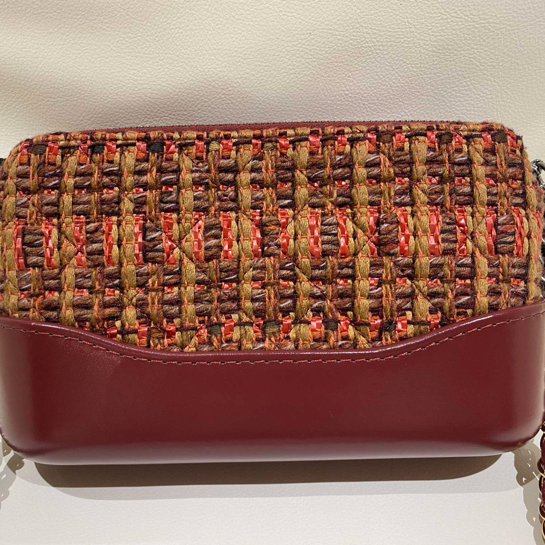 95新 Chanel/香奈儿  流浪 mini 毛呢款 26开/JW0807