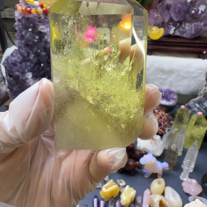 石材天然水晶摆件