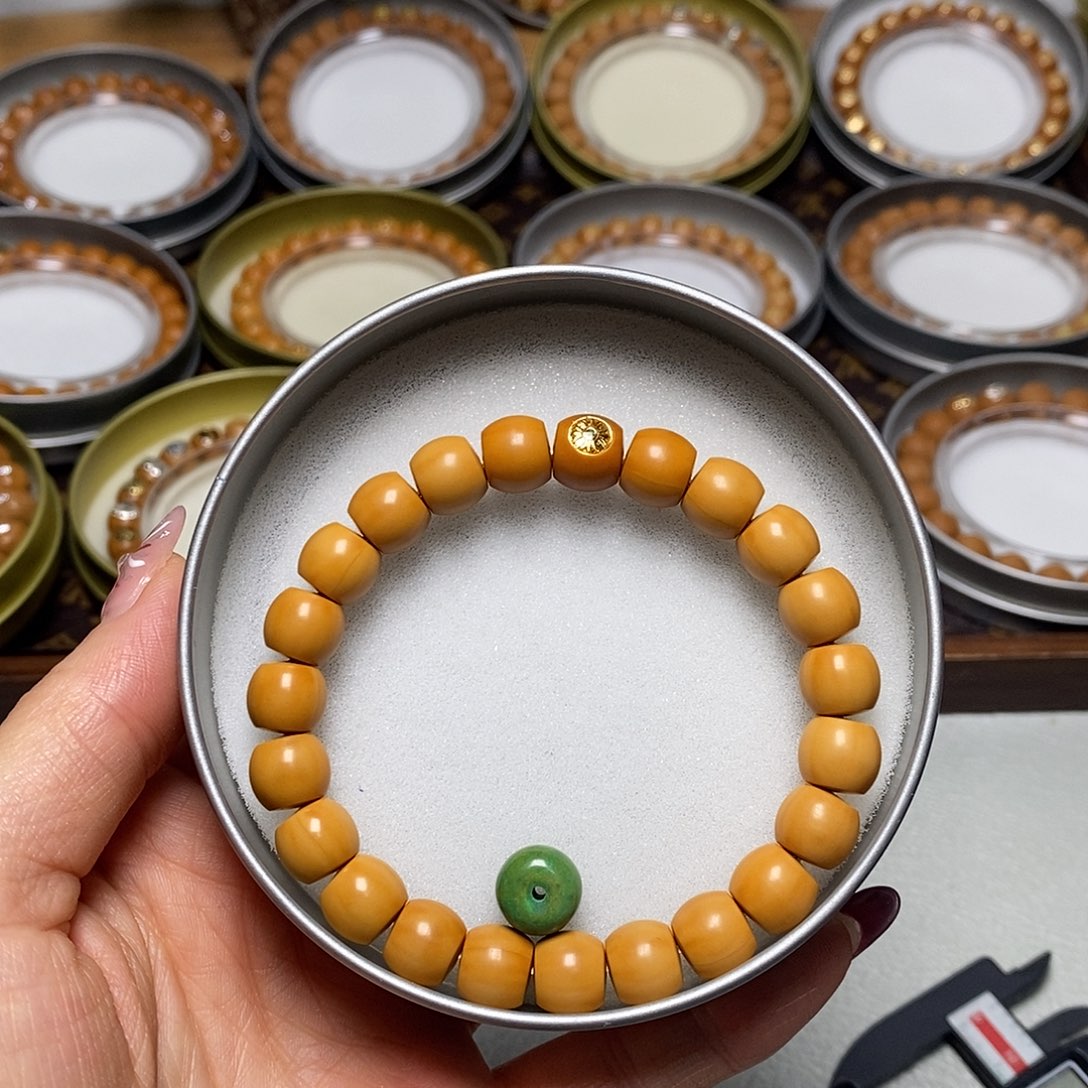 猴头核桃手串323号96左右金标小直切全品