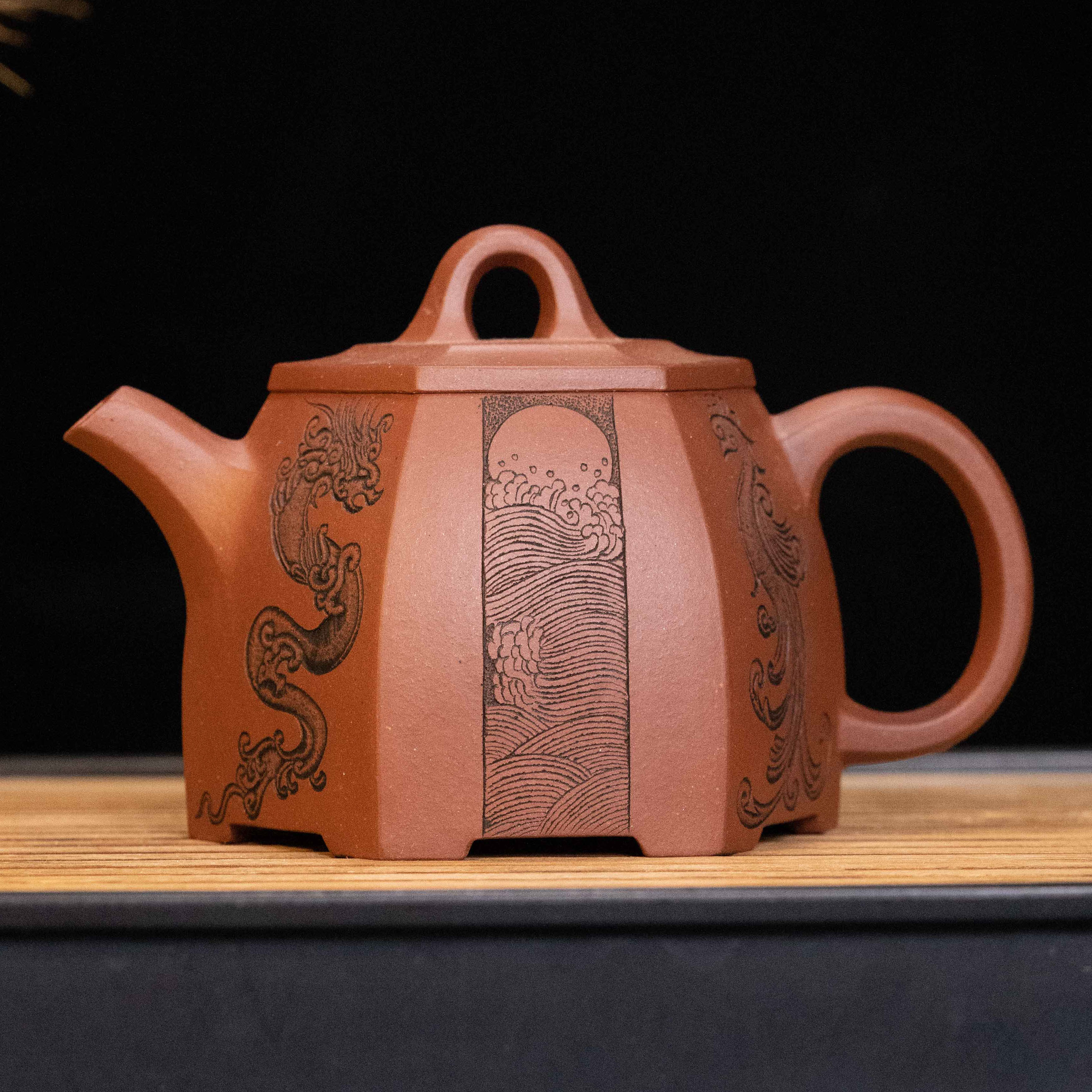 LLK2-041 李立科    宜兴手工紫砂   六方金钟