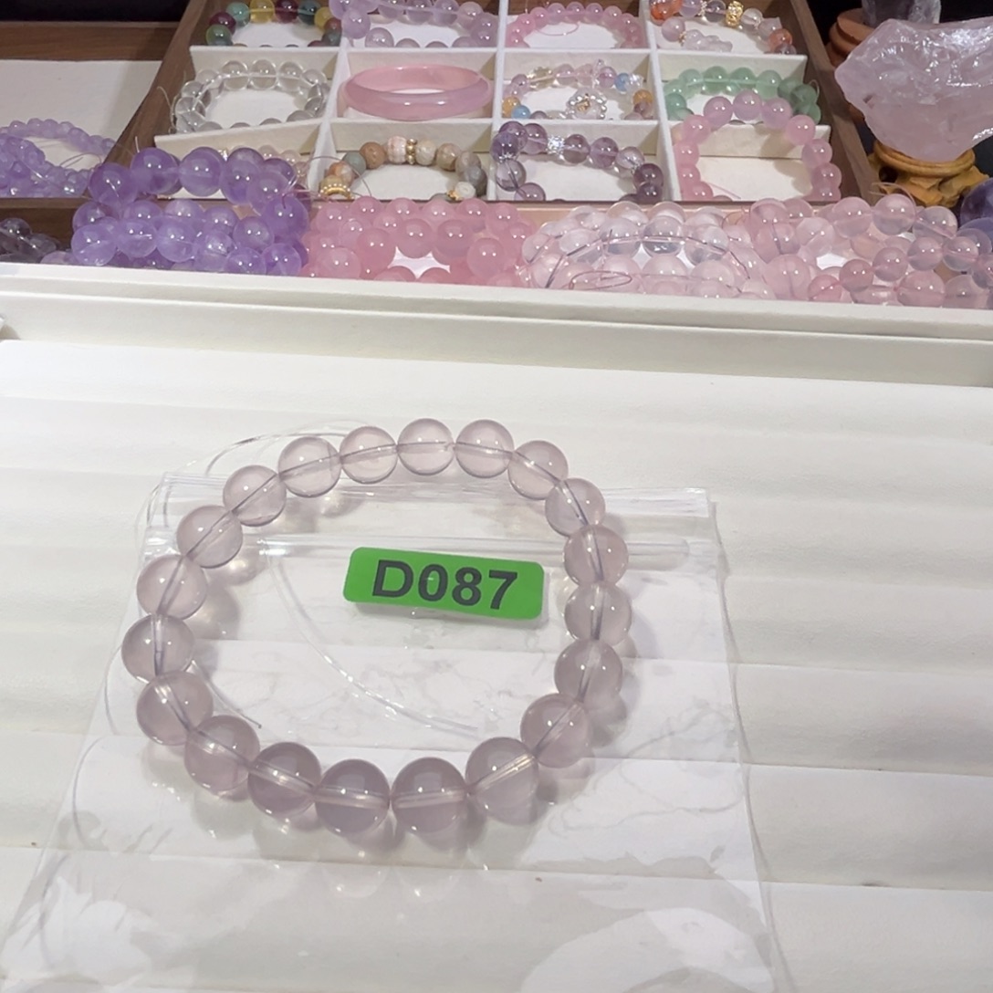 未镶嵌手串水晶莫桑比克紫红9+