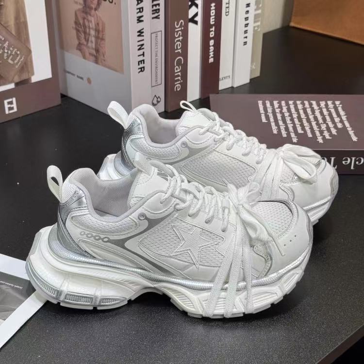 【888】613/6900-27/146-18  春季新款百搭厚底时尚休闲擦色老爹鞋