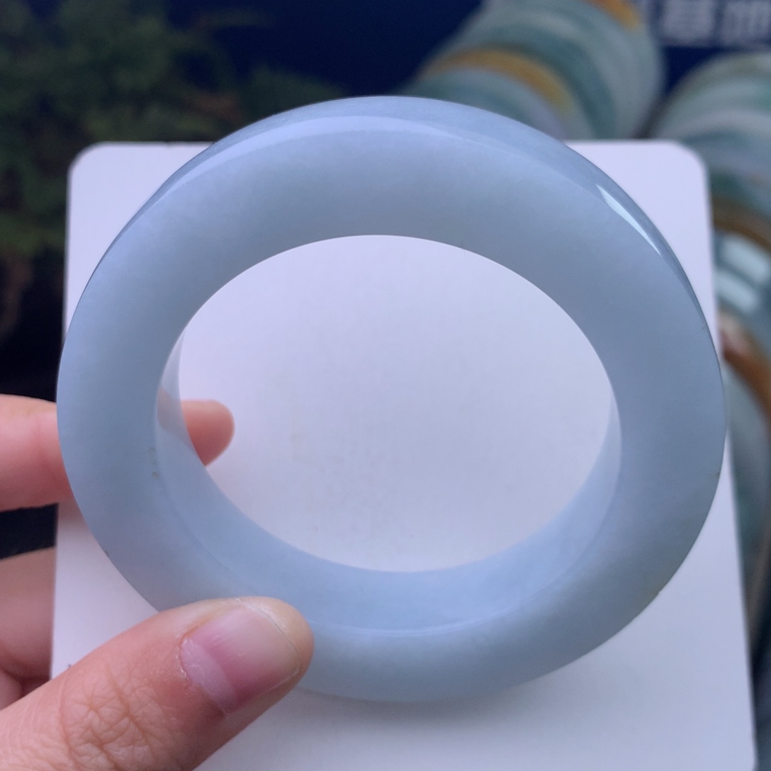 定制翡翠未镶嵌手镯定制不退不换