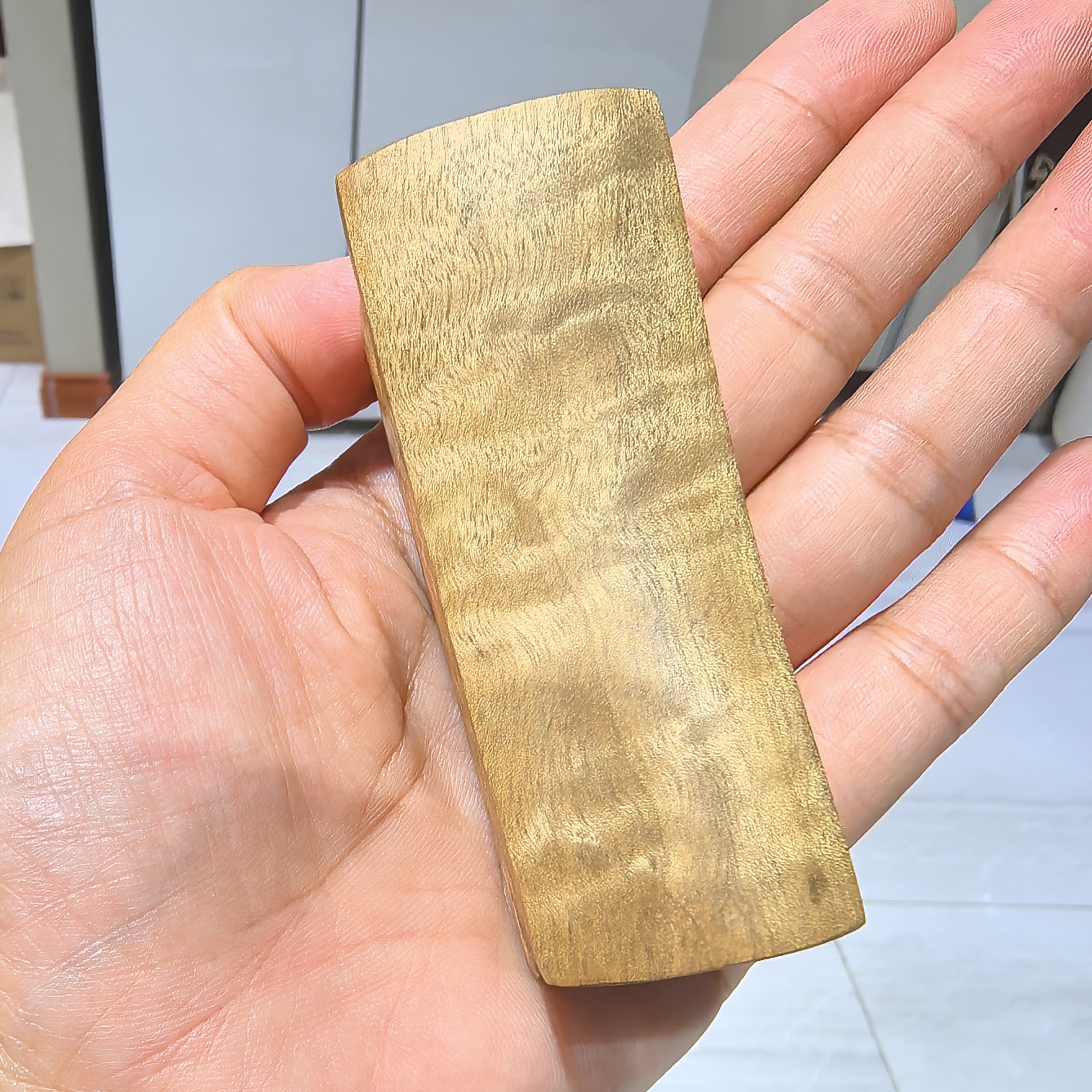 金丝楠木 原木无漆 升官发财把件 7.5厘米