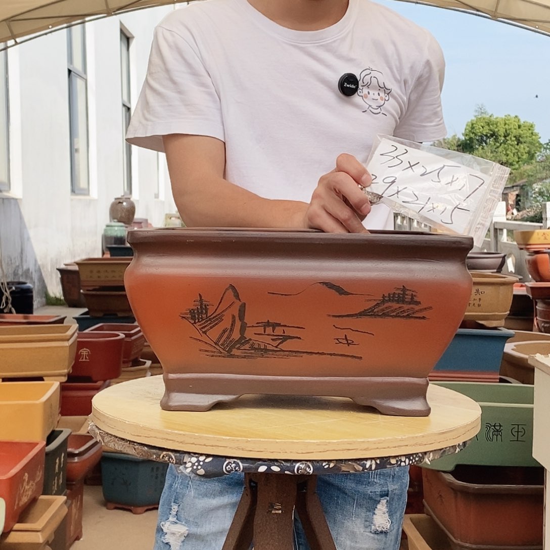 紫砂花盆紫砂花盆