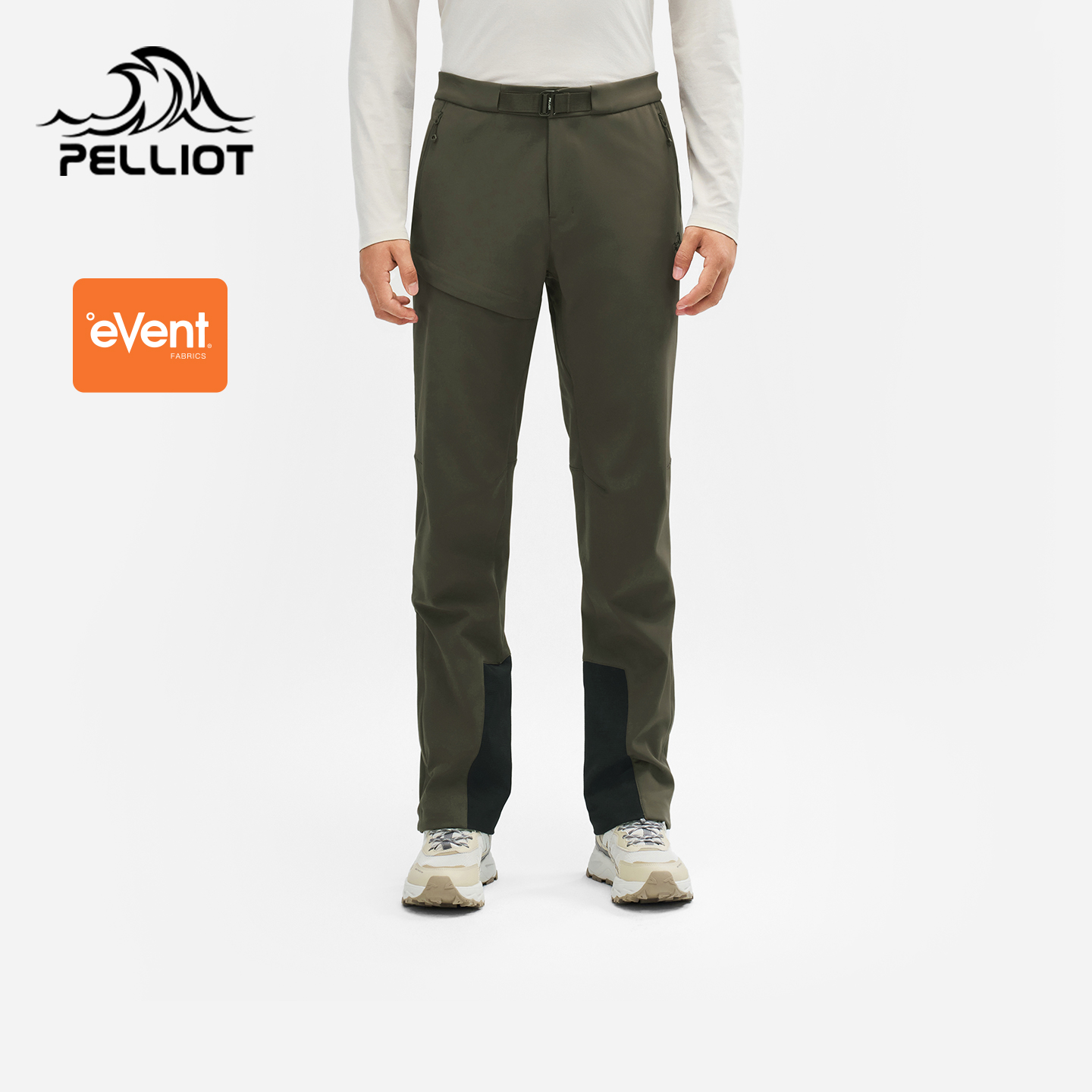 【风盾P25】伯希和户外软壳裤秋冬新款eVent防风耐磨保暖登山长裤