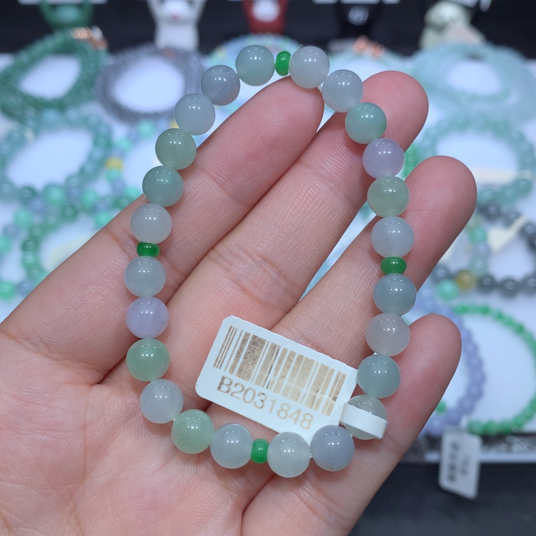 翡翠未镶嵌手串天然