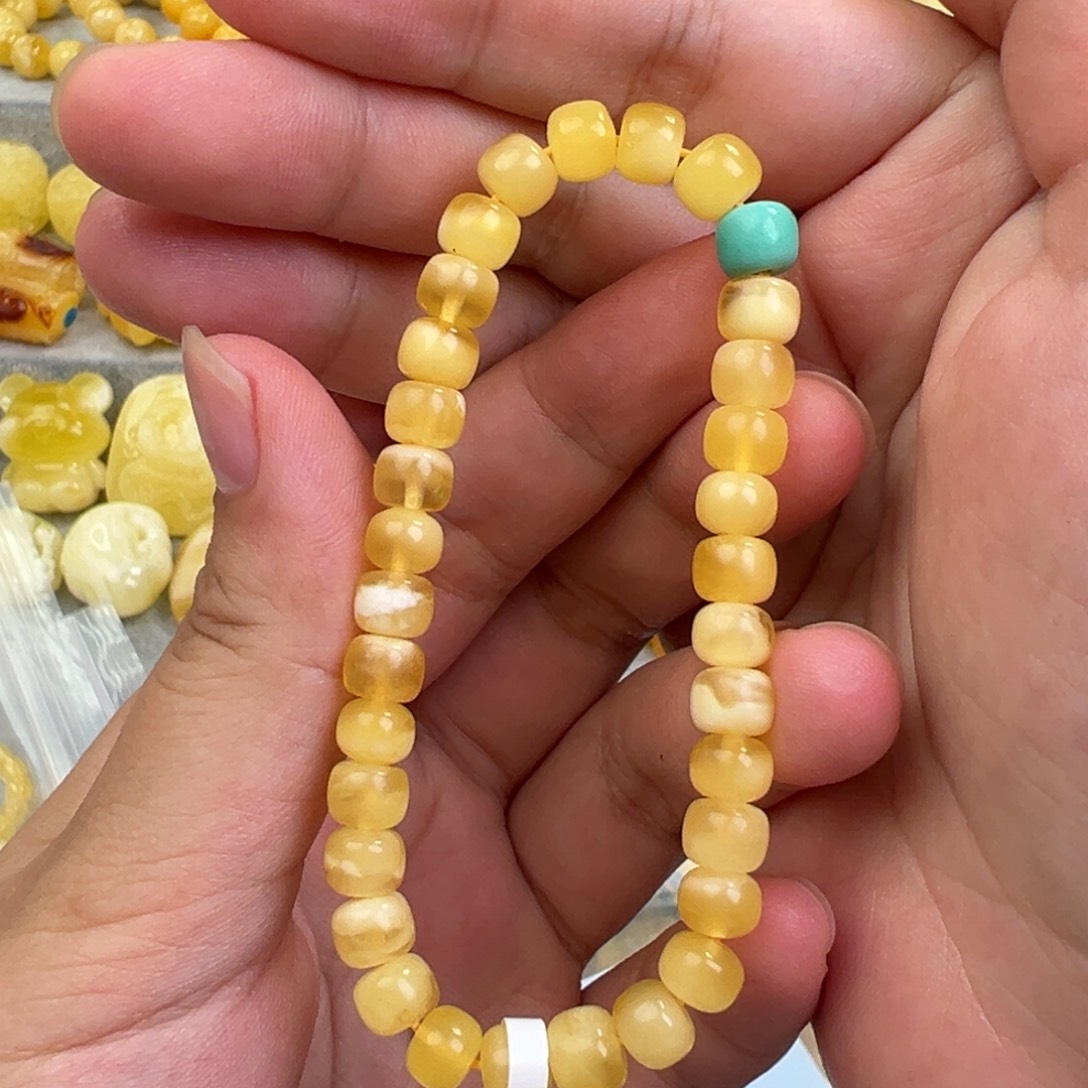 琥珀手链未镶嵌蜜蜡