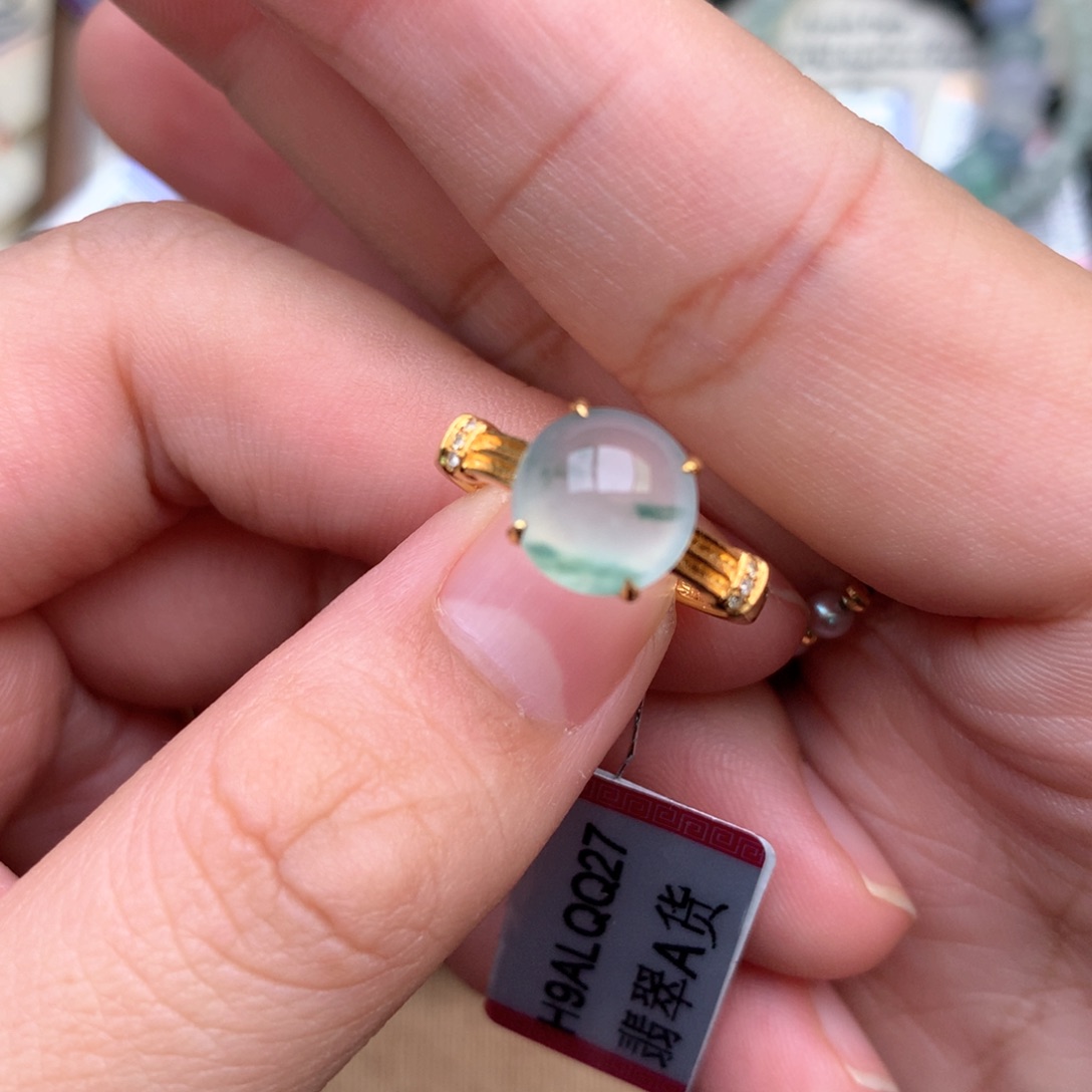 【闪购商品】18K金镶嵌挂件翡翠一