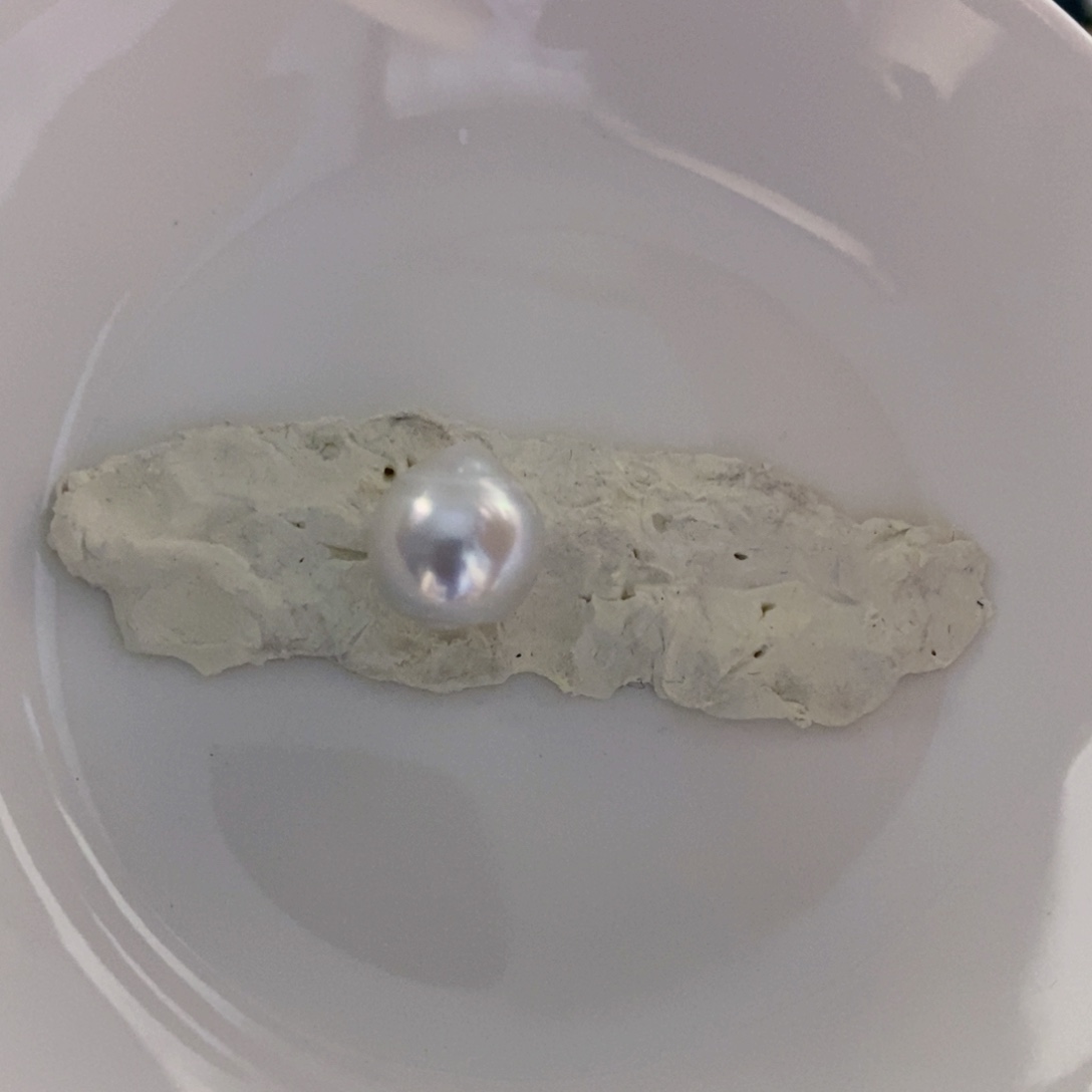 未镶嵌海水珍珠裸珠抬***?澳白珍珠单珠11.3mm定制