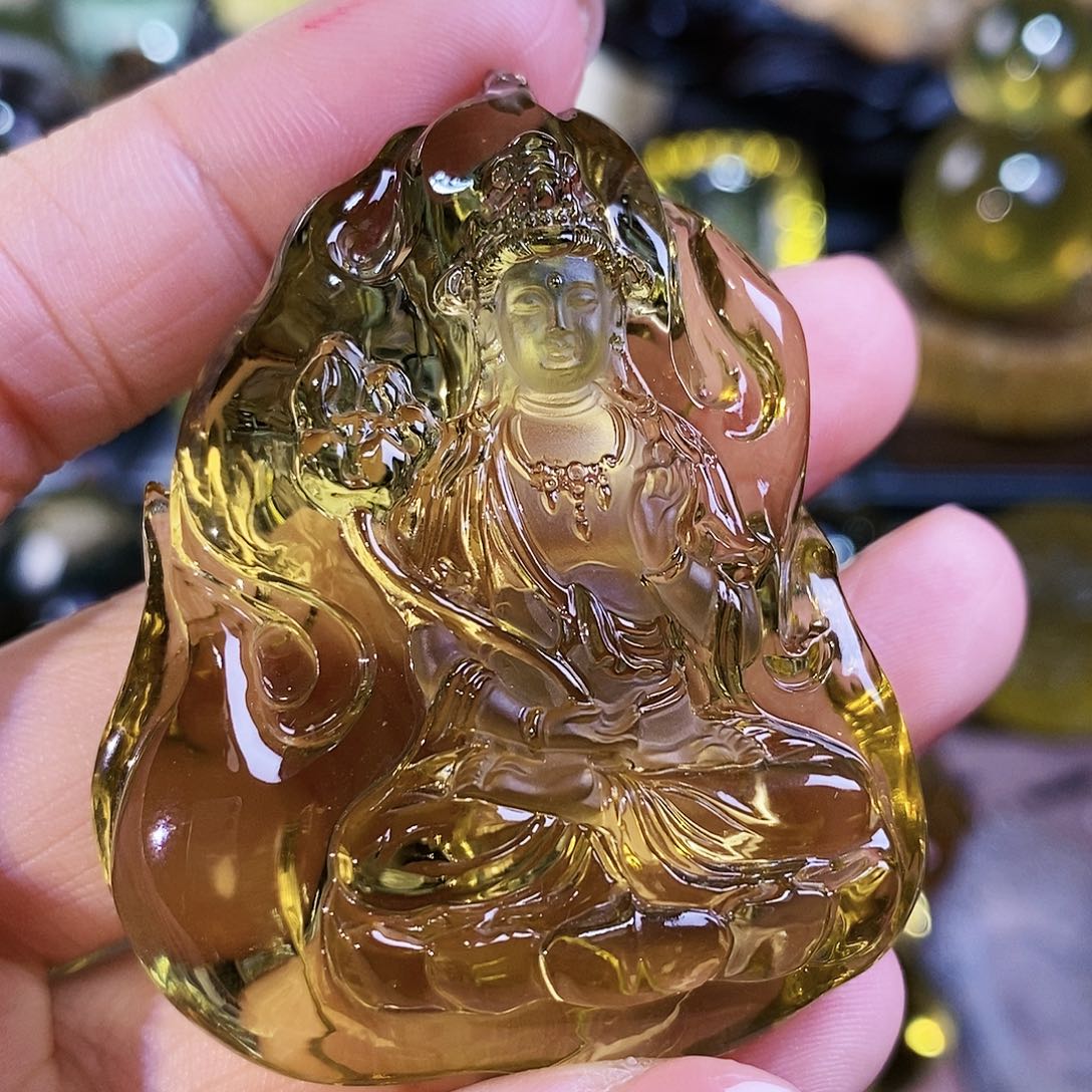 水晶天然水晶吊坠漂亮未镶嵌澜*